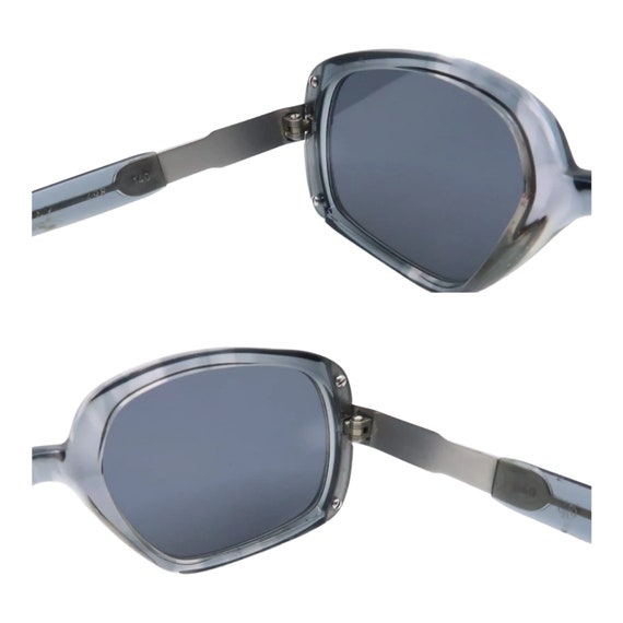 1970s METZLER Oversized Sunglasses in Gray, Made in Germany, Unisex 1970s METZLER Oversized Sunglasses in Gray, Model 498, Made  main image 2