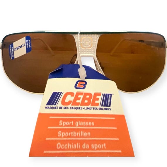 CEBE France Iconic Metal Aviator Sunglasses, White With 