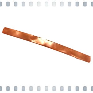 1970’s Pearlescant Orange Slim Extra Long French Bar Barrette, 4” long, Deadstock Unworn, French Hair Accessories