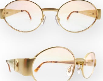 ChristianDior ゴールドオクタゴナルメガネ vintage DIOR Sunglasses Vintage Vintage Rare Aviator Drop Pilot Gold