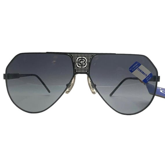 CEBE‎ France Bijoux Metal Aviator Sunglasses, Gunmetal Black, Deadstock, NWT CEBE France Bijoux Metal Aviator Sunglasses, Gunmetal Black  main image 2