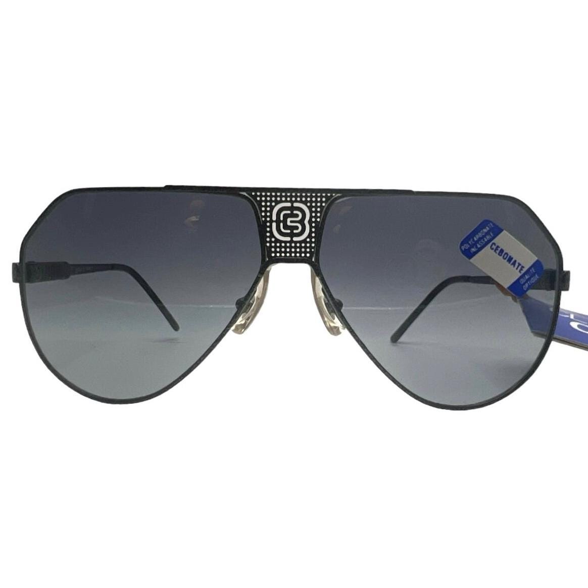 CEBE France Bijoux‎ Metal Aviator Sunglasses, Black with Pink, Deadstock CEBE France Bijoux Metal Aviator Sunglasses, Black with Pink  main image 3