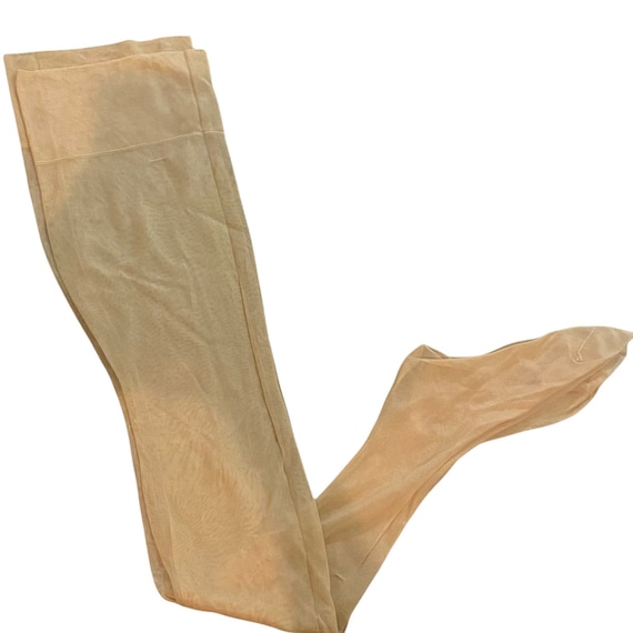 Vintage Deadstock French Stockings in Nude - image 1
