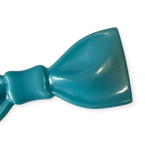 Vintage Mod Baby Blue French Bow Barrette, Hair Clip, Made in France, Deadstock, NOS, Vintage French Barrette Unique Gift for Her