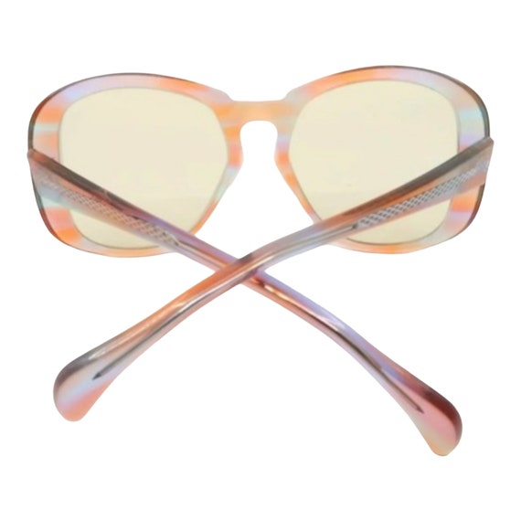 1960s Oversized Pastel Sunglasses, Made in France… - image 3