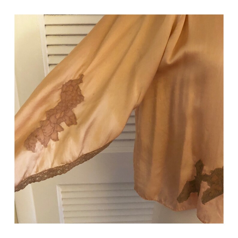 Divine 1940's Silk Bed Jacket Vintage Silk Bed Jacket S Etsy