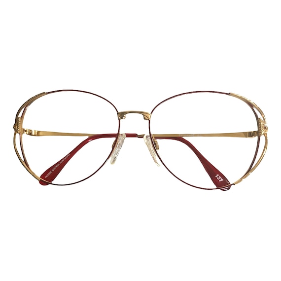1980’s Gloria Vanderbilt Glasses, Red/Yellow, Dea… - image 5