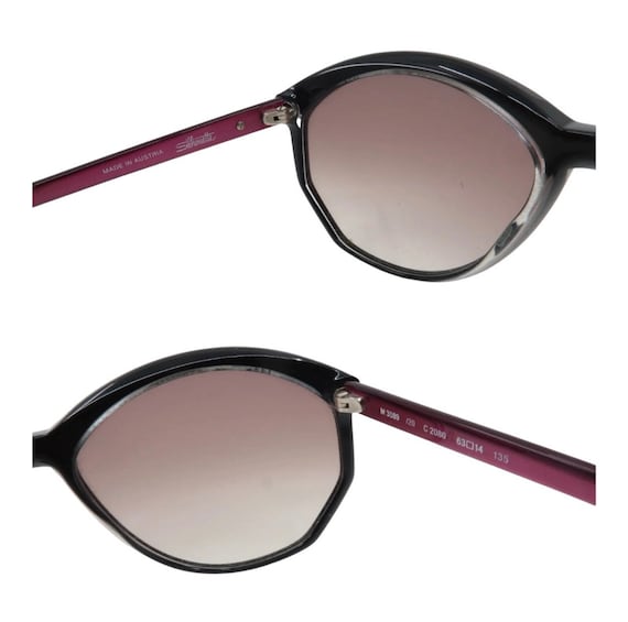 1970s Silhouette Austria Sunglasses, Oversized Colorblock  display picture 2