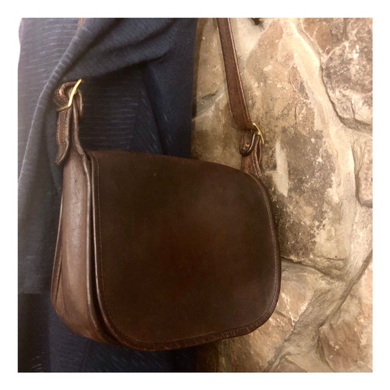 vintage coach saddle bag