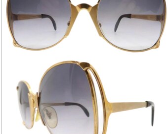 Neostyle Classic Sunglasses, Goldish Metal With Green  display picture 1