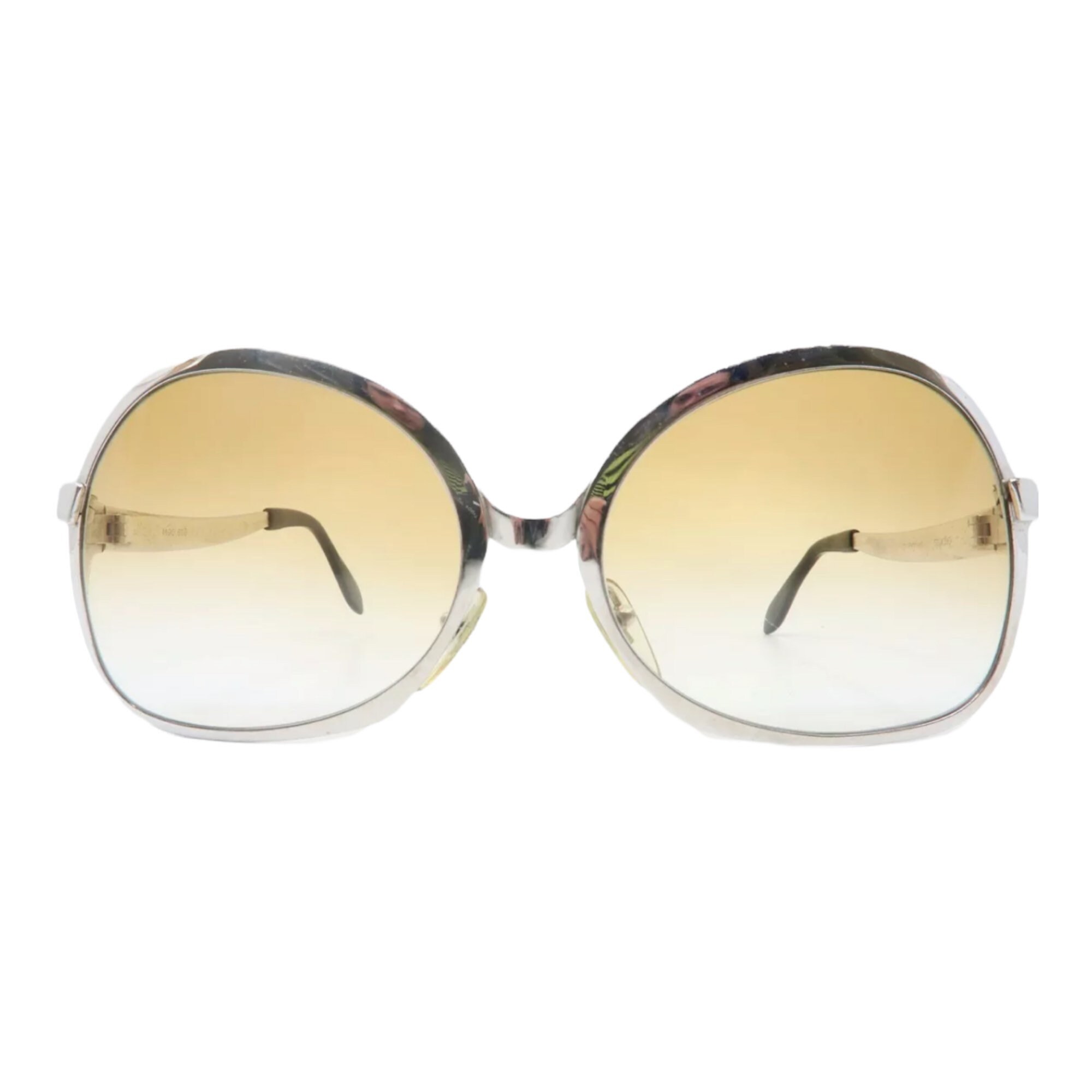 Killer 1970's Silver Steel Sunglasses by Menrad Germany, Mod