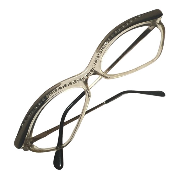 Vintage Ultra Rhinestone Cateye Glasses, Model Bi… - image 5