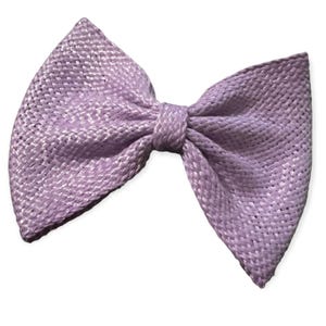 Vintage XL French Hair Bow in Purple Colored, Handmade in France, 5.5”