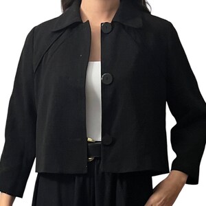 Vintage Harve Bernard Chic Boxy Waist Length Jacket, Blazer, Small