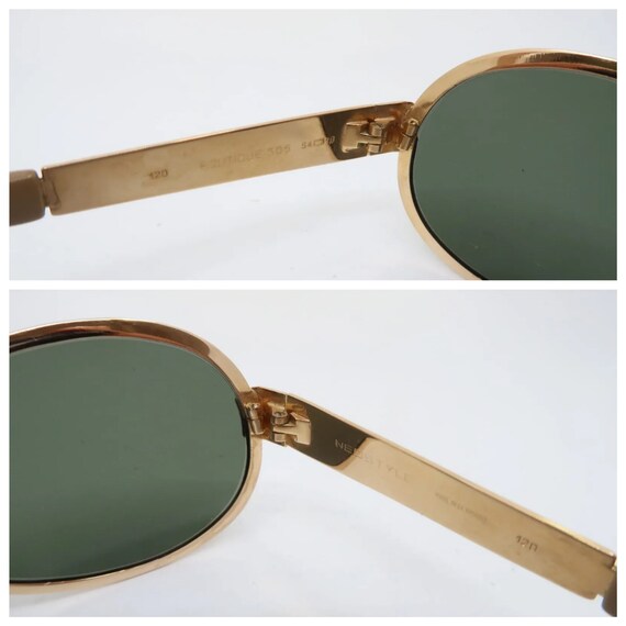 1970s Neostyle Sunglasses, Gold, Made in Germany Gem