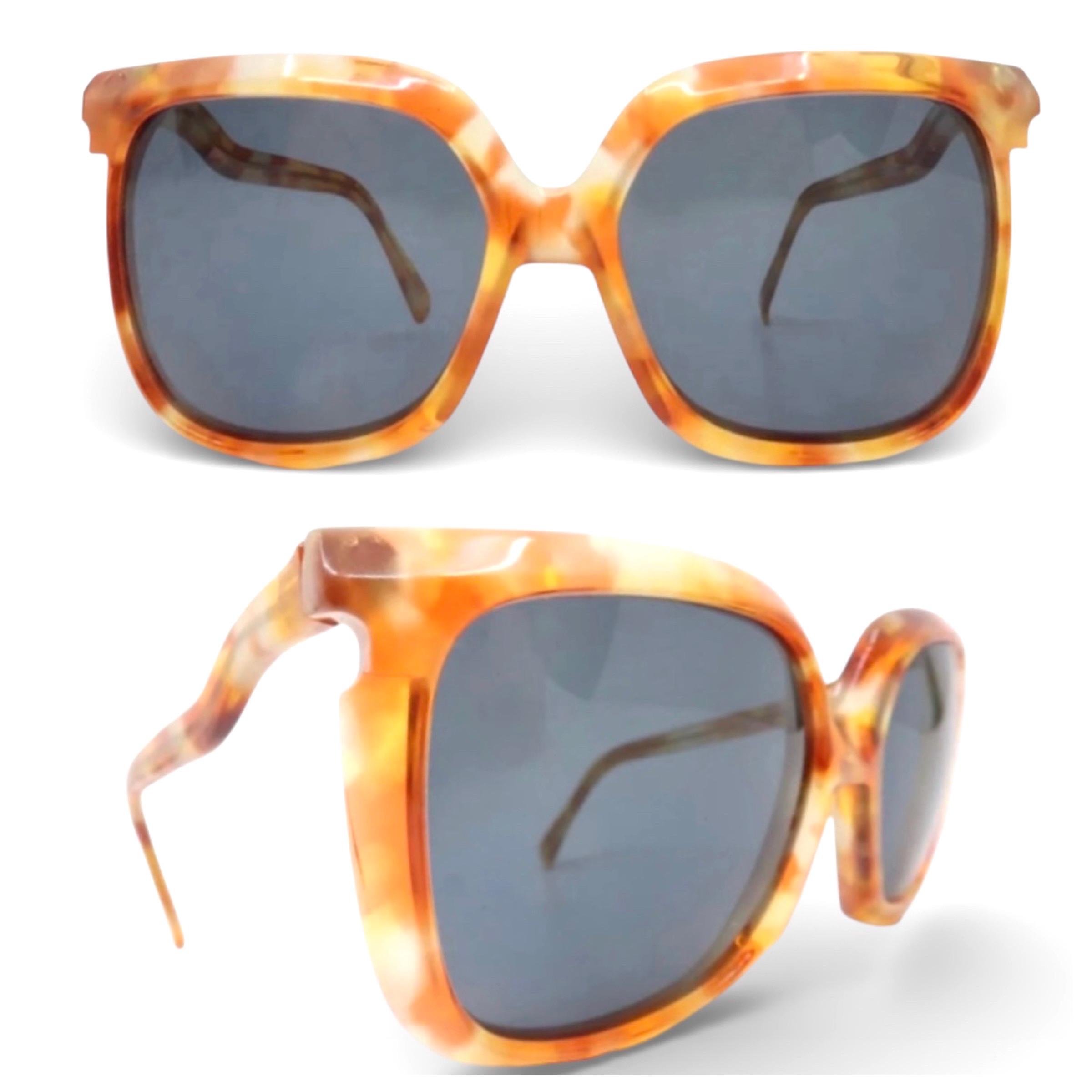 1970’s Oversized Silhouette Sunglasses in Orange Swirl, Mod M70, Made in Austria Polarized Fit Over Glasses Sunglasses, TR90 Frame, UV400  main image 3