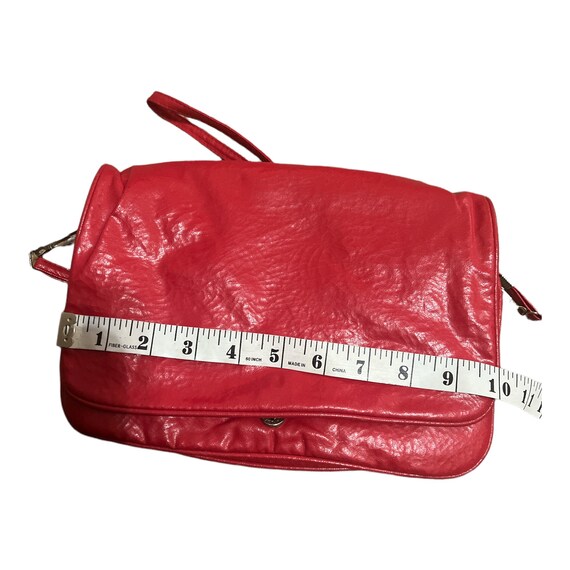 Vintage 1980’s Red Clutch with Detachable Strap - image 6