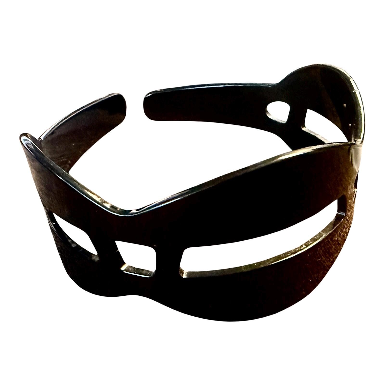 1970’s Vintage Jet Black French Headband with Cutouts, Unique Hair Accessories Amazon.com : Aswewamt 3 Pcs Black Lace Bowknot Headband  main image 2