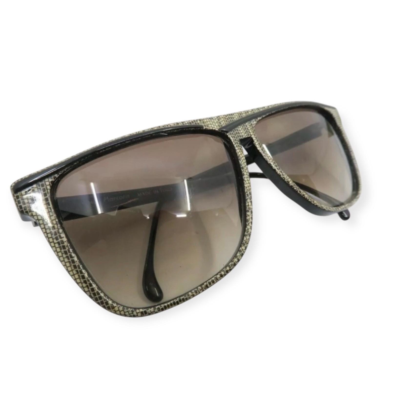 1980s Marcolin Italian Angular Sunglasses, Model DOMINA  display picture 1