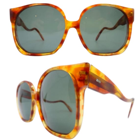 Vintage Jitévé Paris Sunglasses, Mod Harmonie , Made‎ in France RARE VINTAGE VITO PARIS HANDMADE TORTOISE 1970 main image 3