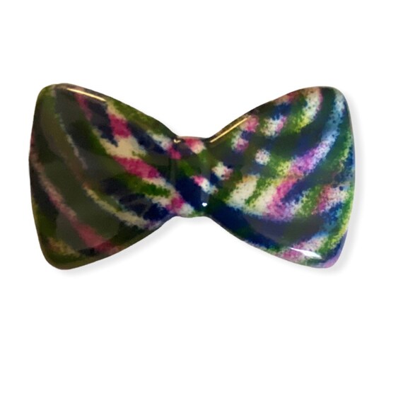 Fun Vintage Colorful French Bow Barrette, French … - image 2