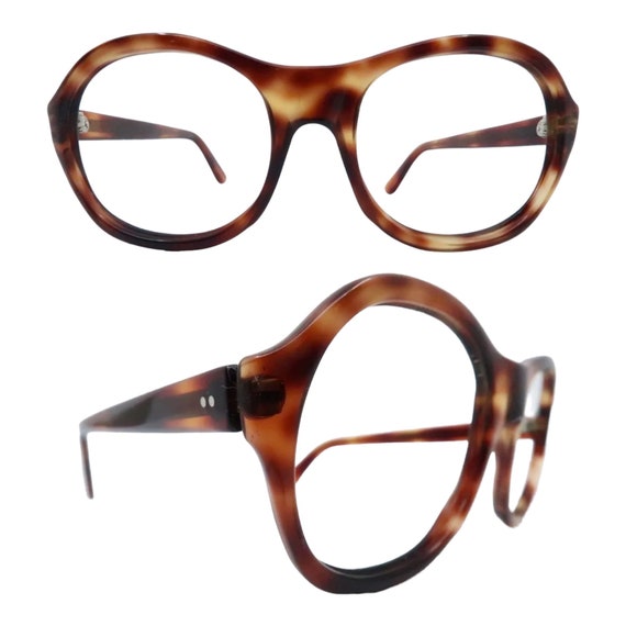 Great Vintage 1970s Brown Eyeglass Frames, Unisex… - image 1