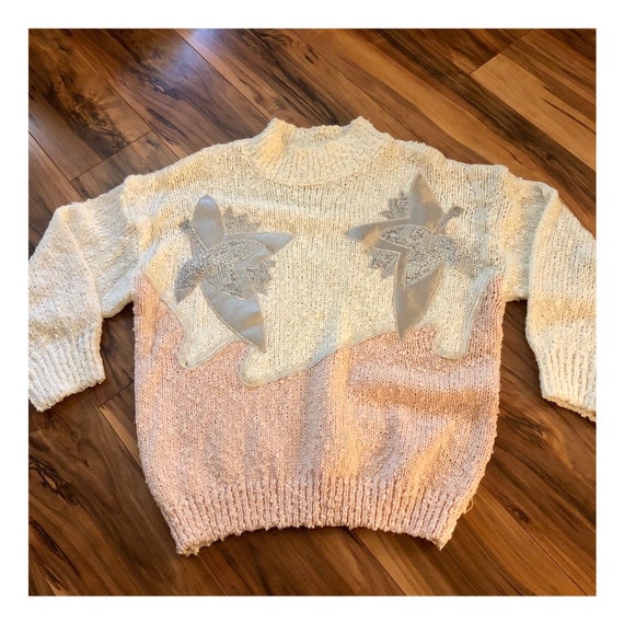 1980’s Vintage Cozy Knit Sweater , Medium / Large - image 2
