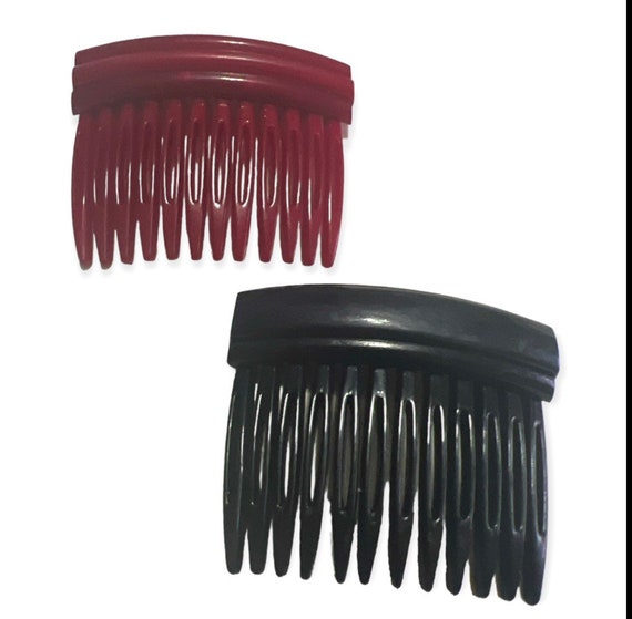 Two Vintage Hair Combs by Carita, Made in Paris, … - image 1
