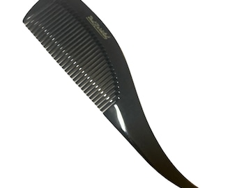 Vintage Paul Marechal Schwarz Gebogener Rattenschwanz Kamm, Deadstock, Vintate Hair Stylist Geschenk