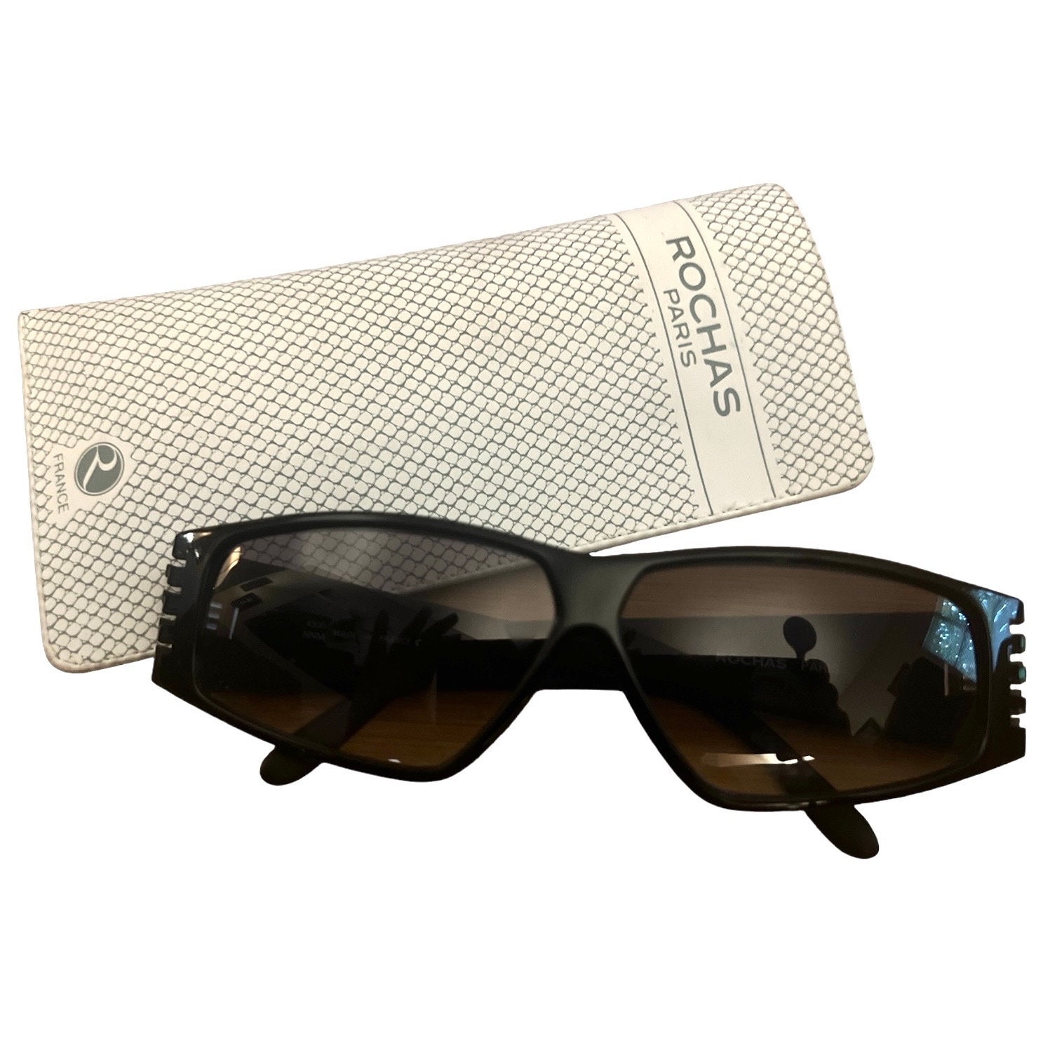 ROCHAS PARIS Metal Prescription Sunglasses w/Case Rochas Paris 9022 04 Vintage Sunglasses – Ed & Sarna Vintage  main image 4