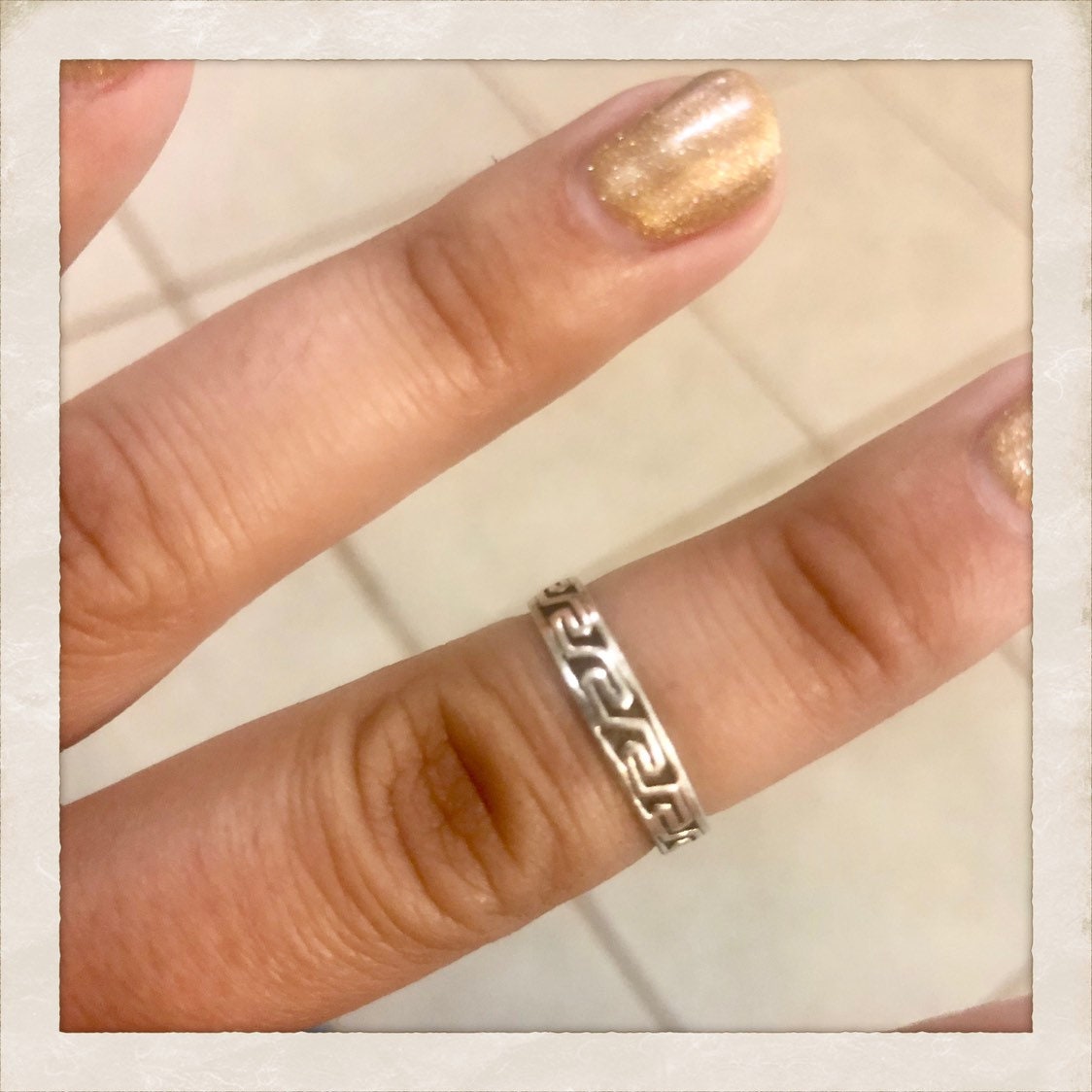 PSCL 925 Sterling Silver Ring Vintage Open Back Etsy