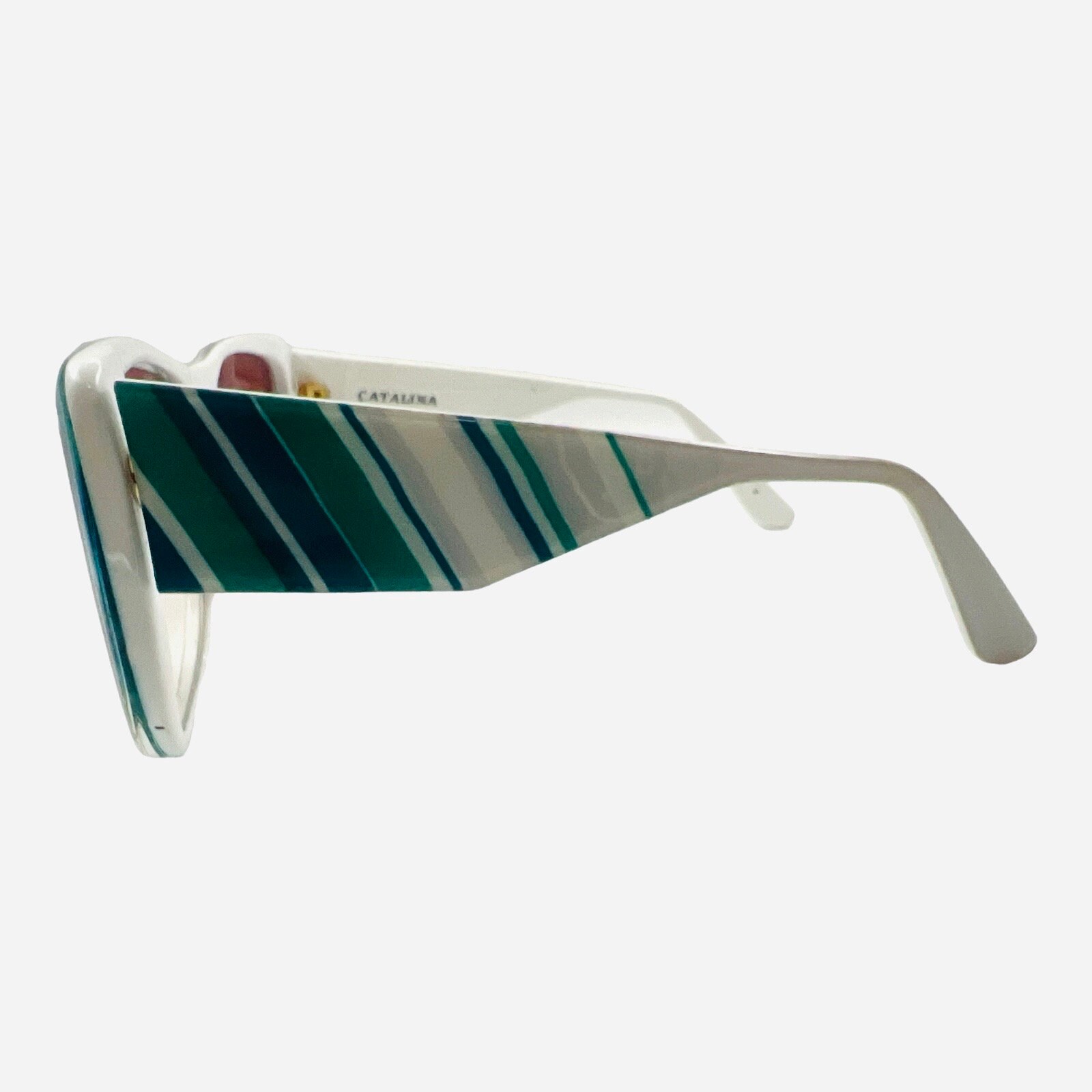 1980’s Ultra Thick Oversized Angular Sunglasses, Model Catalina, Made in Italy Ultra Italy Catalina Sunglasses, Vintage 1980 main image 2