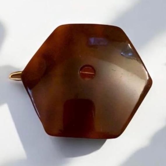 Alexandre De Paris Vintage Barrette in a Large Angular Shape