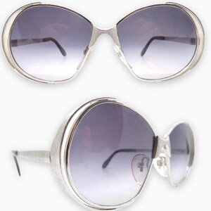 Vintage 1970’s  Neostyle Germany Sunglasses, Silver Metal Frame, Made in Germany , Unisex