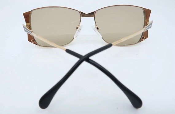 Sharp Vintage Silhouette Sunglasses, Mod 6110, Made in Austria Vintage Silhouette Austria Sunglasses, Gold Metal Framed  main image 2