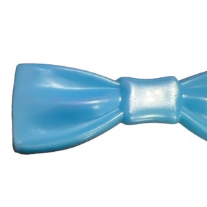 Vintage Baby Blue Bow Barrette, Hair Clip, Made in France, Deadstock, NOS, Vintage French Barrette Unique Gift for Her