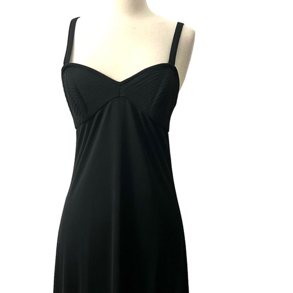 1990’s Vintage Black Maxi Dress, Sleeveless, Vint… - image 4