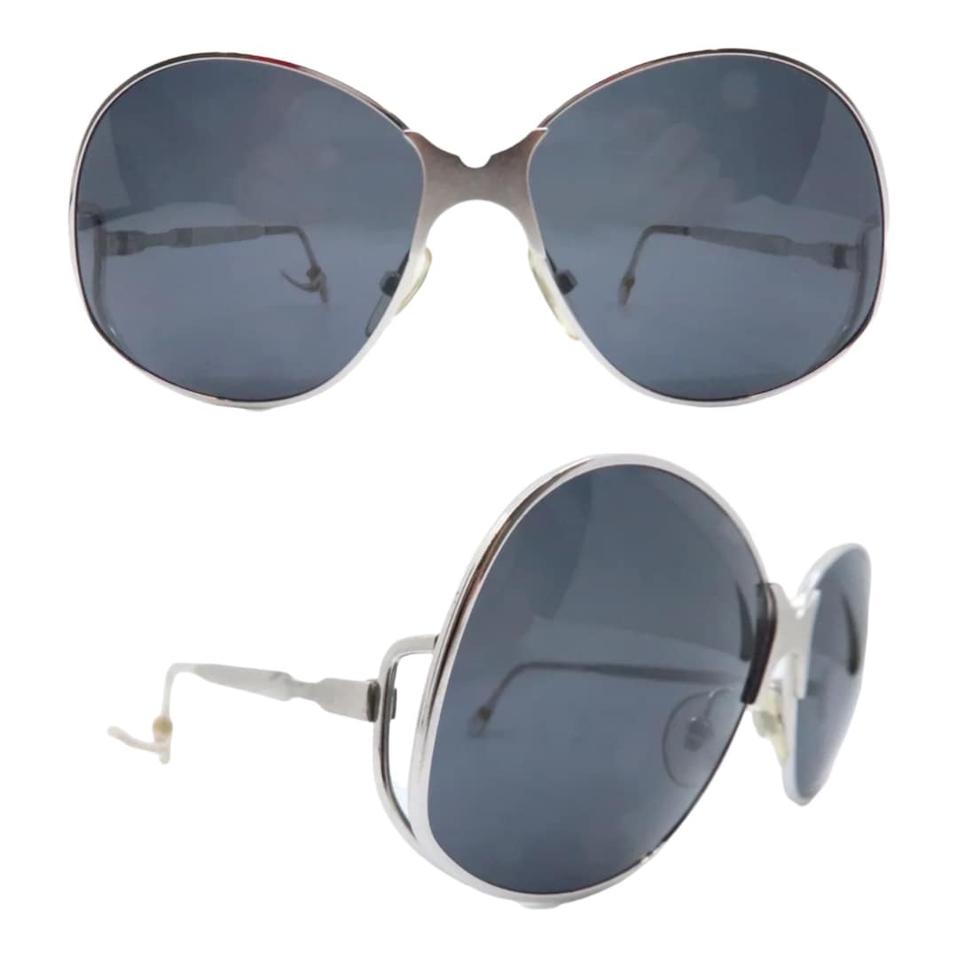 Fab Vintage 1970s Sunglasses by Metalline Austria, Mod 458, Deadstock ONE-PIECE VINTAGE SUNGLASSES ITALY OCTAGON EYE PARTY FRAME  main image 2