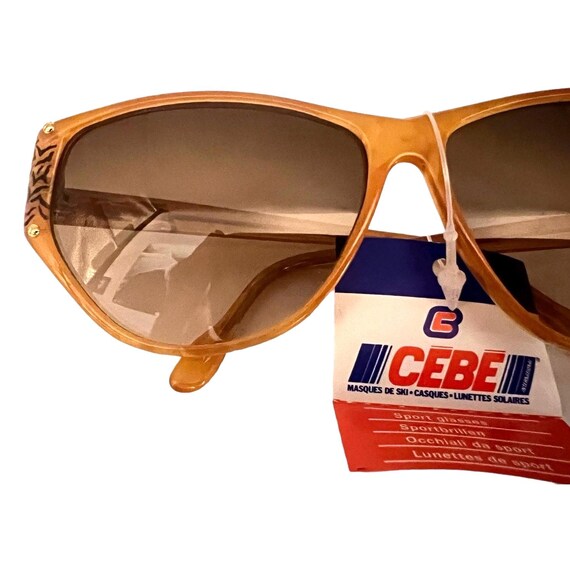 NWT Vintage Cebe Sport Sunglasses | Model 931 | Light Brown | Made in France NWT Vintage Cebe Sport Sunglasses | Model 931 | Light Brown  main image 3