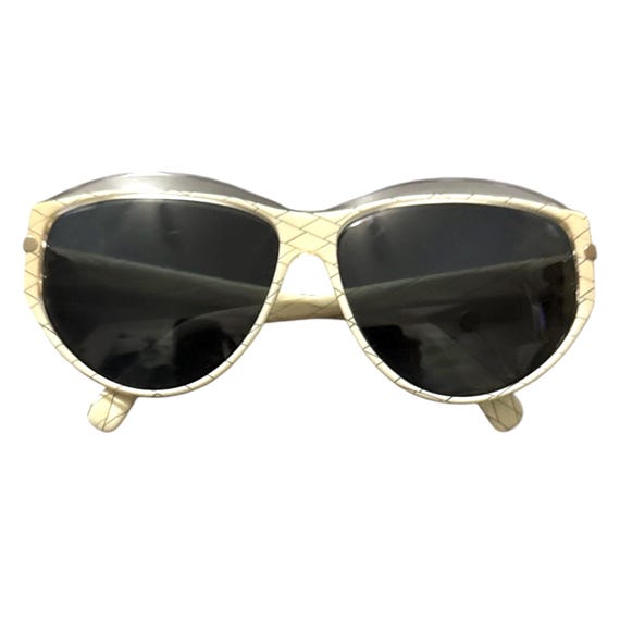 1980’s Silhouette Austria Angular Sunglasses, Cream & Clear, Model  1228 1980 main image 3