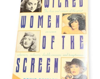Les méchantes femmes à l'écran, livre de David Quinlan, relié, première édition américaine, 1988