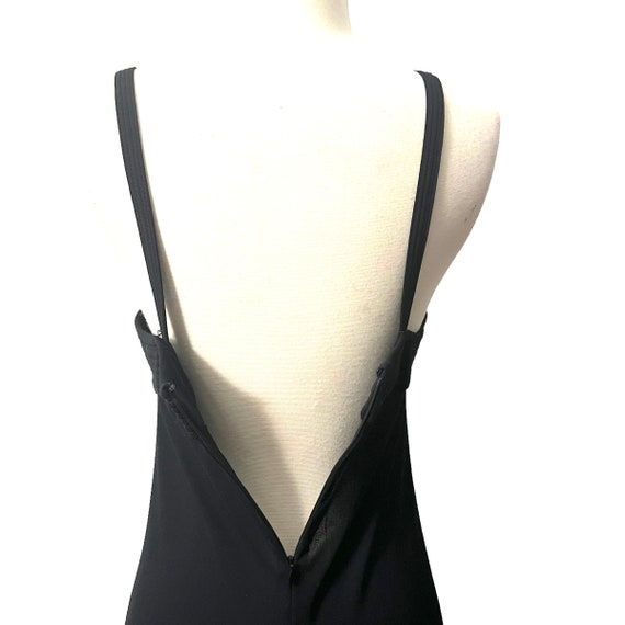 1990’s Vintage Black Maxi Dress, Sleeveless, Vint… - image 7