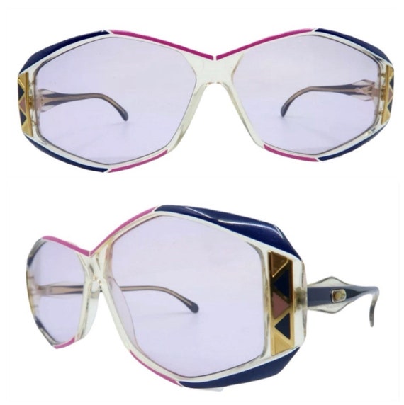 Vintage 1980’s Cazal Sunglasses , Blue & Pink, Uni