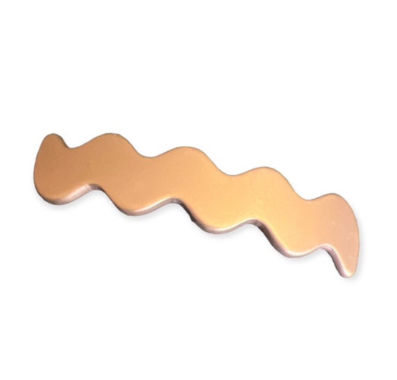 1980’s Matte Gold French Hair Clip, Deadstock - image 1