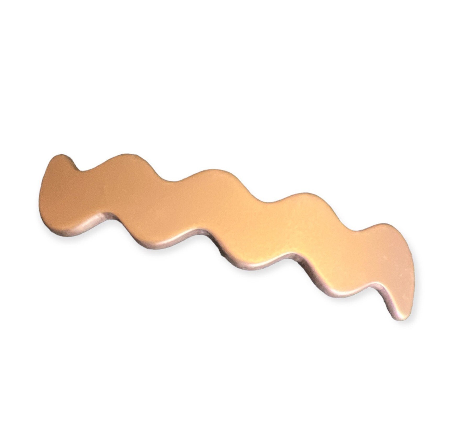 Hair Barrette Brushed Gold tone Clip Barrette Made in France Vintage 80s Maxine Barrette -- Gold – Jennifer Behr LLC main image 3