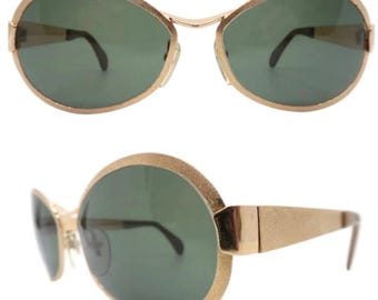 Vintage NEOSTYLE SOCIETY 130 Sunglasses 70s Gold Steel Frame  display picture 2