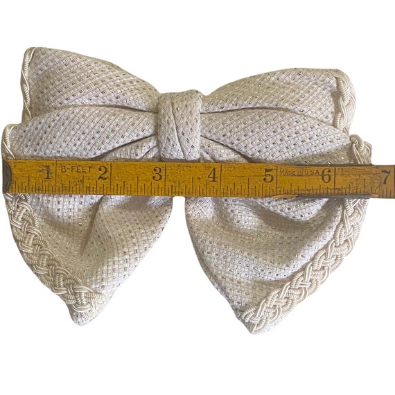 Gorgeous XL Luxury Cream Colored Bow Barrette, Ha… - image 5