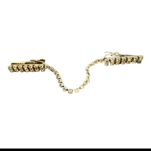 Vintage 1950’s Rhinestone Sweater Clip, Rhinestone Sweater Guard