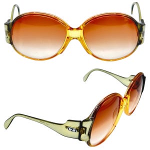 1970’s Zeiss Oversized Thick Frames Sunglasses, Mod 8056 , Deadstock, Germany, Boho Hippie Oversized 70’s  Sunglasses