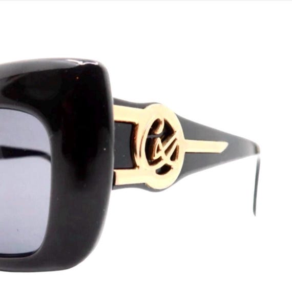 Vintage 1990's Christian Lacroix Black & Gold Sunglasses Vintage 1990's Christian Lacroix Black & Gold Sunglasses